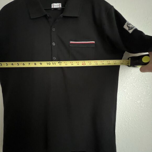 Moncler Gamme Bleu Men’s Short Sleeve Polo Size L Black - Picture 7 of 9